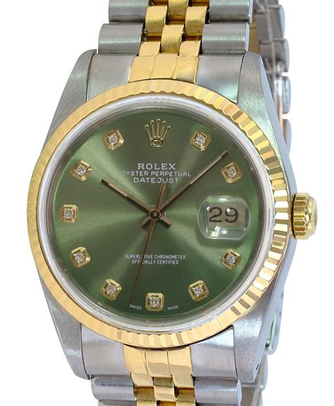 rolex datejust olive dial|Rolex Datejust dials for sale.